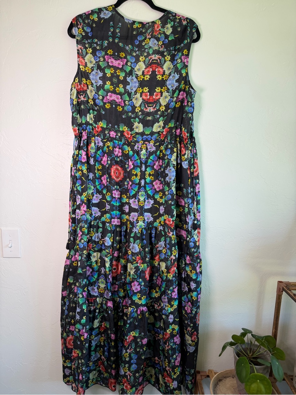 Johnny Was Ella Flower Natania Dress 100% silk size Large - Picture 10 of 11